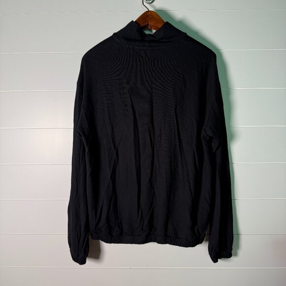 Evereve Sundry Funnel Neck Pullover Black Size 2 NWT - Picture 3 of 7